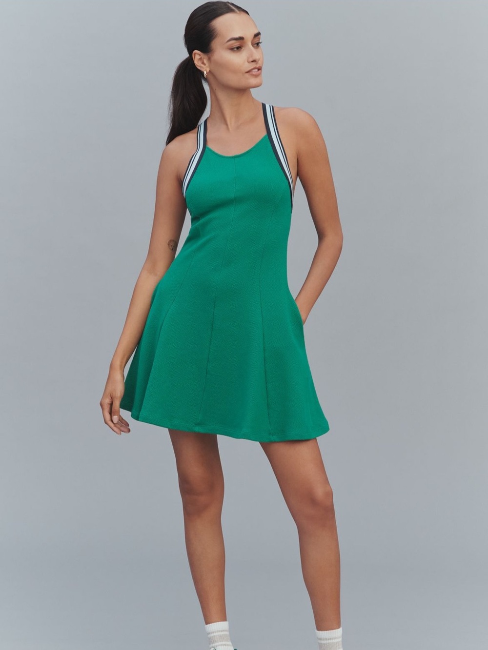 Anthropologie Daily Practice Green Skater Dress 3X NWT